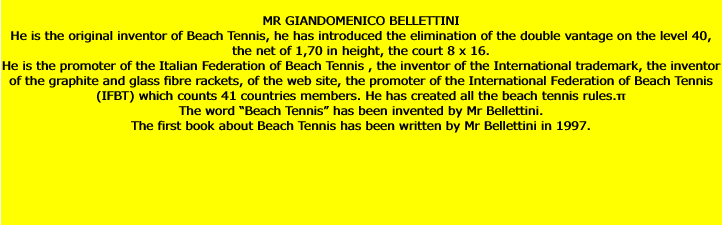  MR GIANDOMENICO BELLETTINI