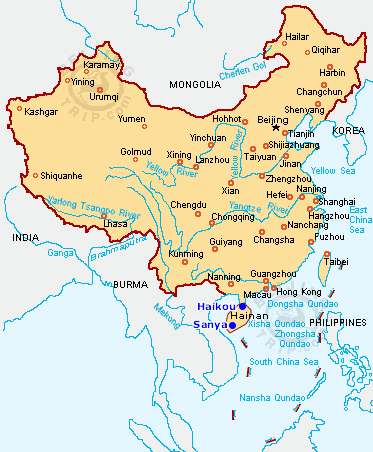 mapsanyachina